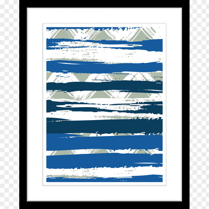 Zig Zag Frame Cobalt Blue Sky Color PNG