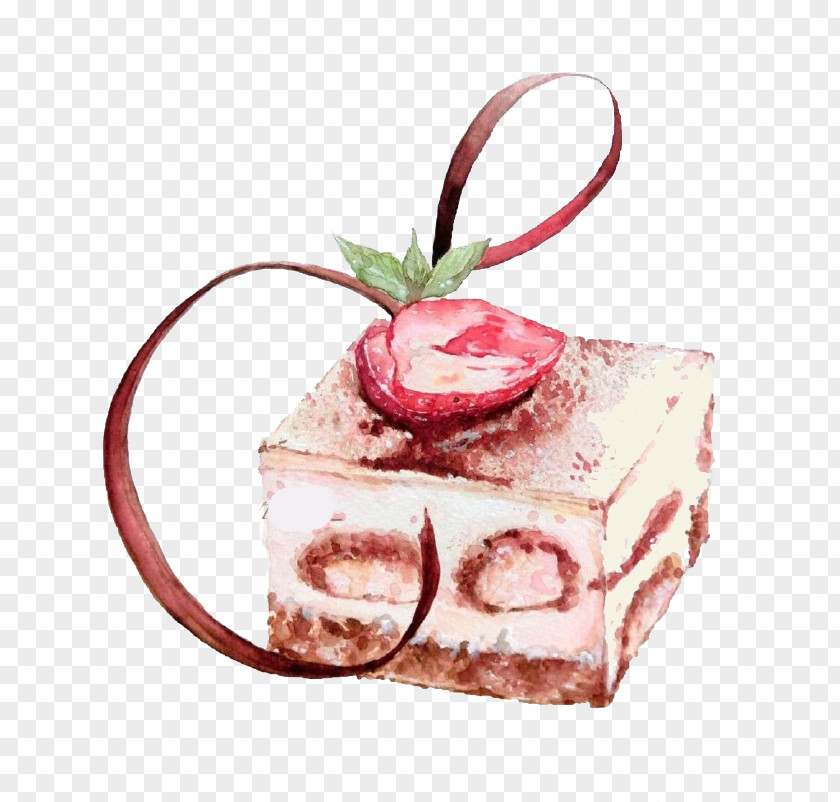 Cartoon Strawberry Cake Pie Tiramisu Cream Aedmaasikas PNG