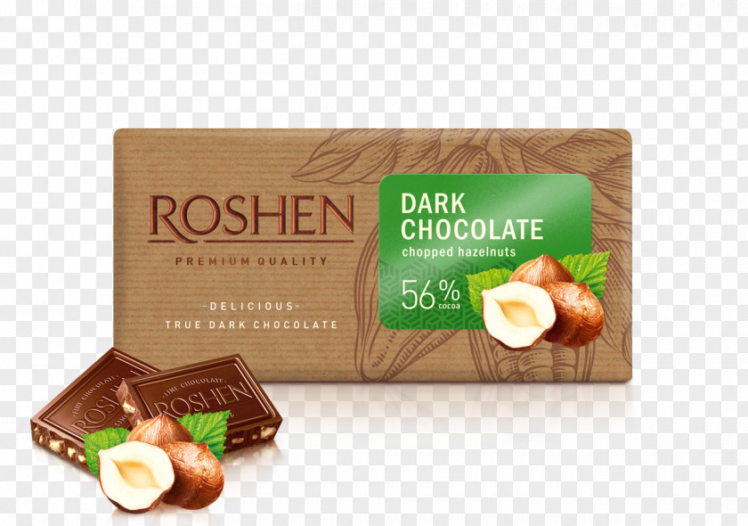 Chocolate Bar Roshen Candy Hazelnut PNG