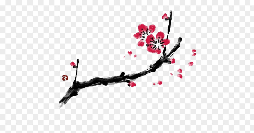 Free Stock Plum Buckle Blossom Illustration PNG