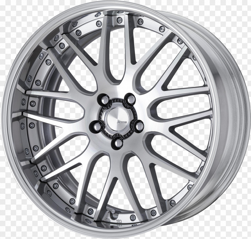 Over Wheels WORK Alloy Wheel Construction Car PNG