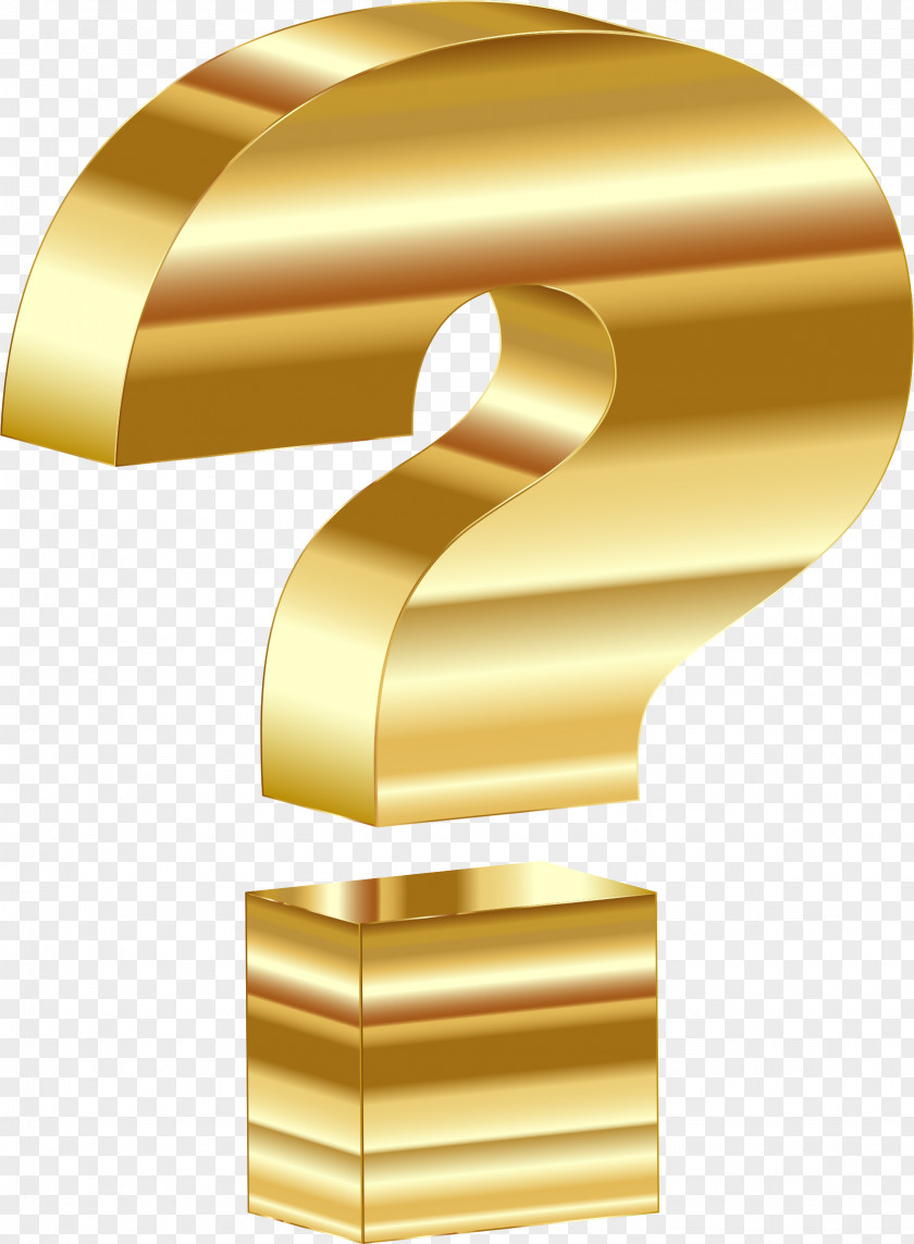 QUESTION MARK Gold Question Mark PNG