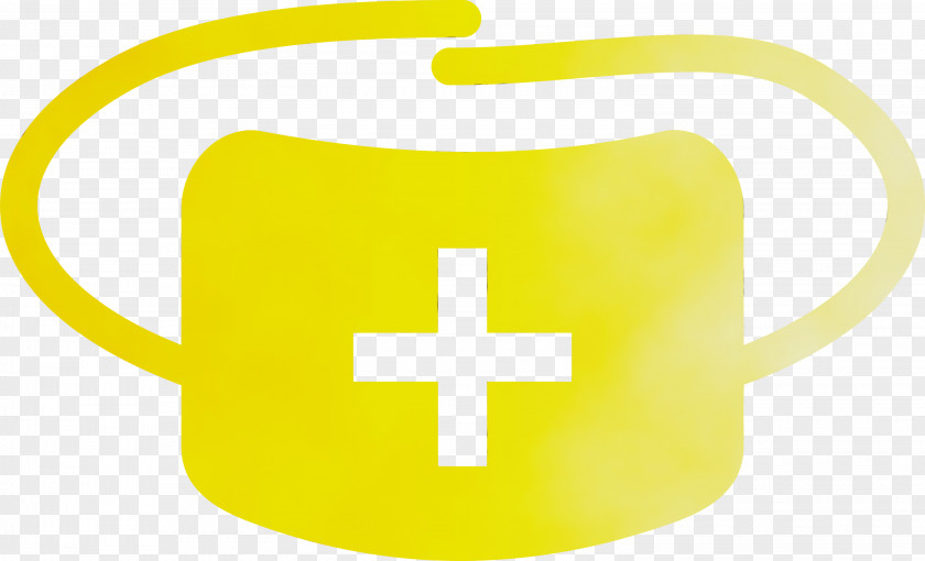 Yellow Cross Mug Line Symbol PNG