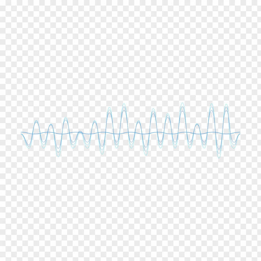 Blue Sonic Wave Vector Material Clip Art PNG