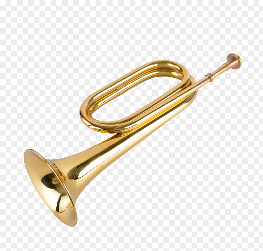 Large Punch Material Trumpet Bugle Musical Instrument Brass Euphonium PNG