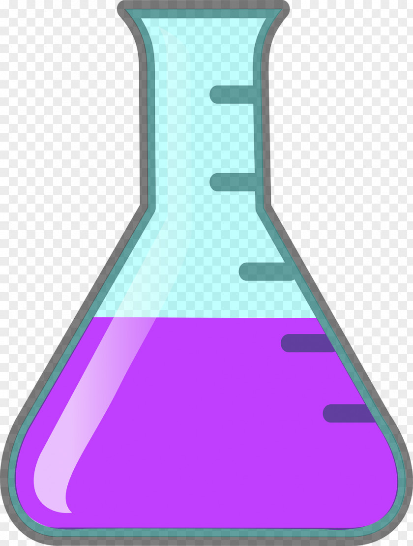 Liquid Chemistry Science Laboratory Flasks Clip Art PNG