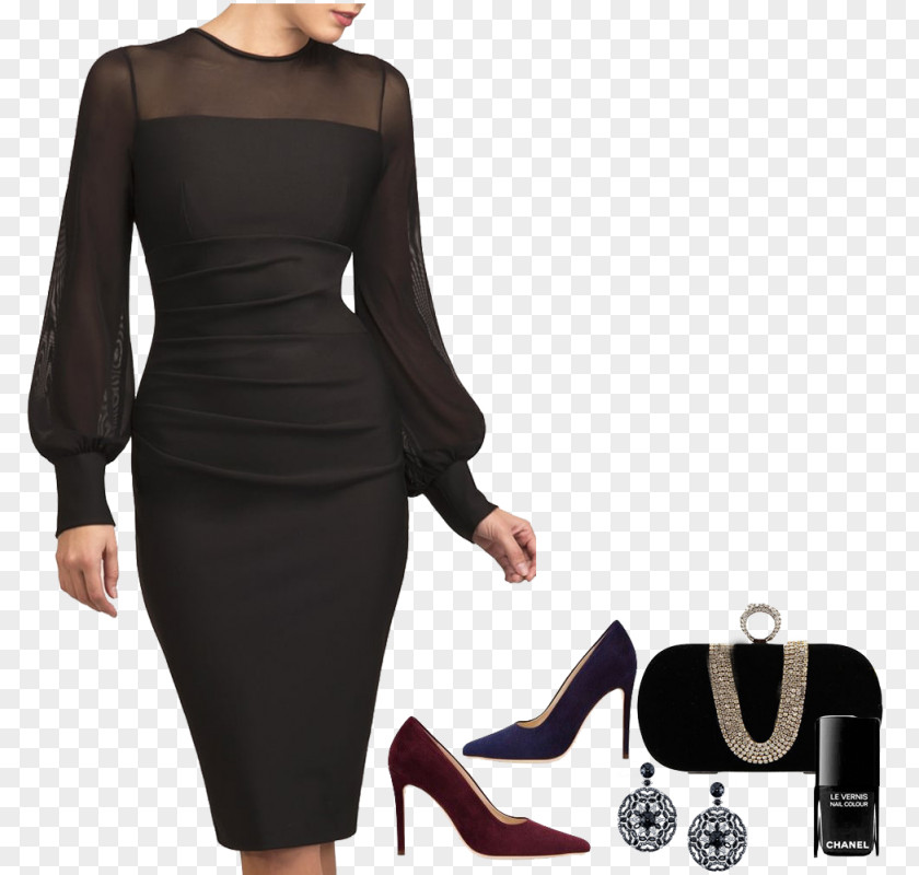 Catwalk Little Black Dress Fashion Clothing Runway PNG