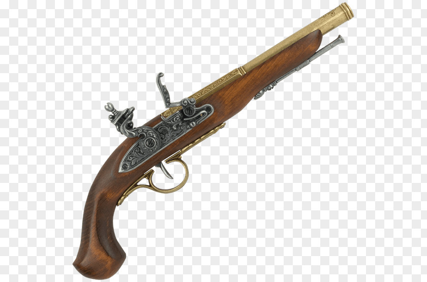 Handgun Flintlock Firearm Duelling Pistol PNG