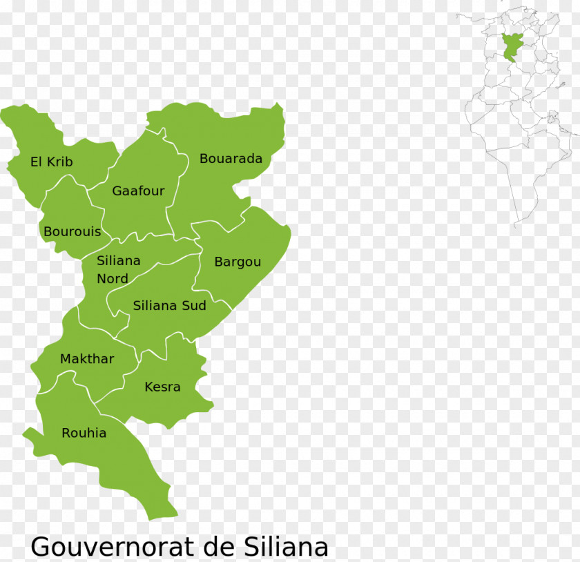 Map Siliana Governorates Of Tunisia Sousse Governorate El Aroussa Sfax PNG
