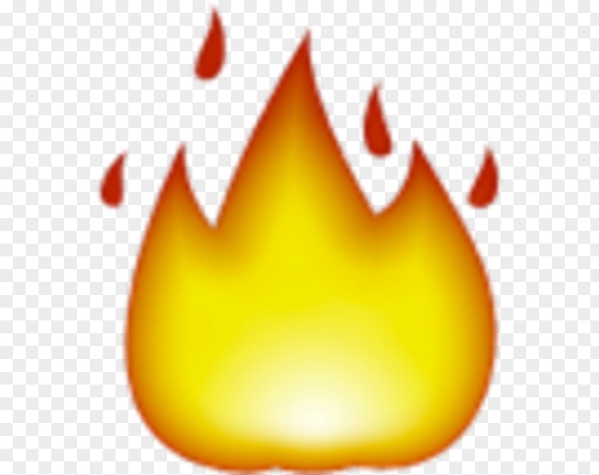 Yellow Web Design Fire Emoji PNG