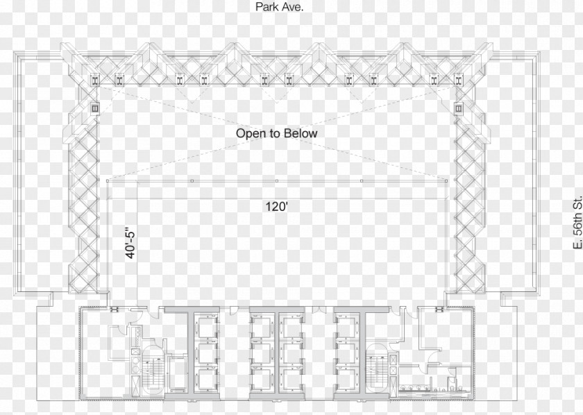 Cad Floor Plan Paper 425 Park Avenue PNG