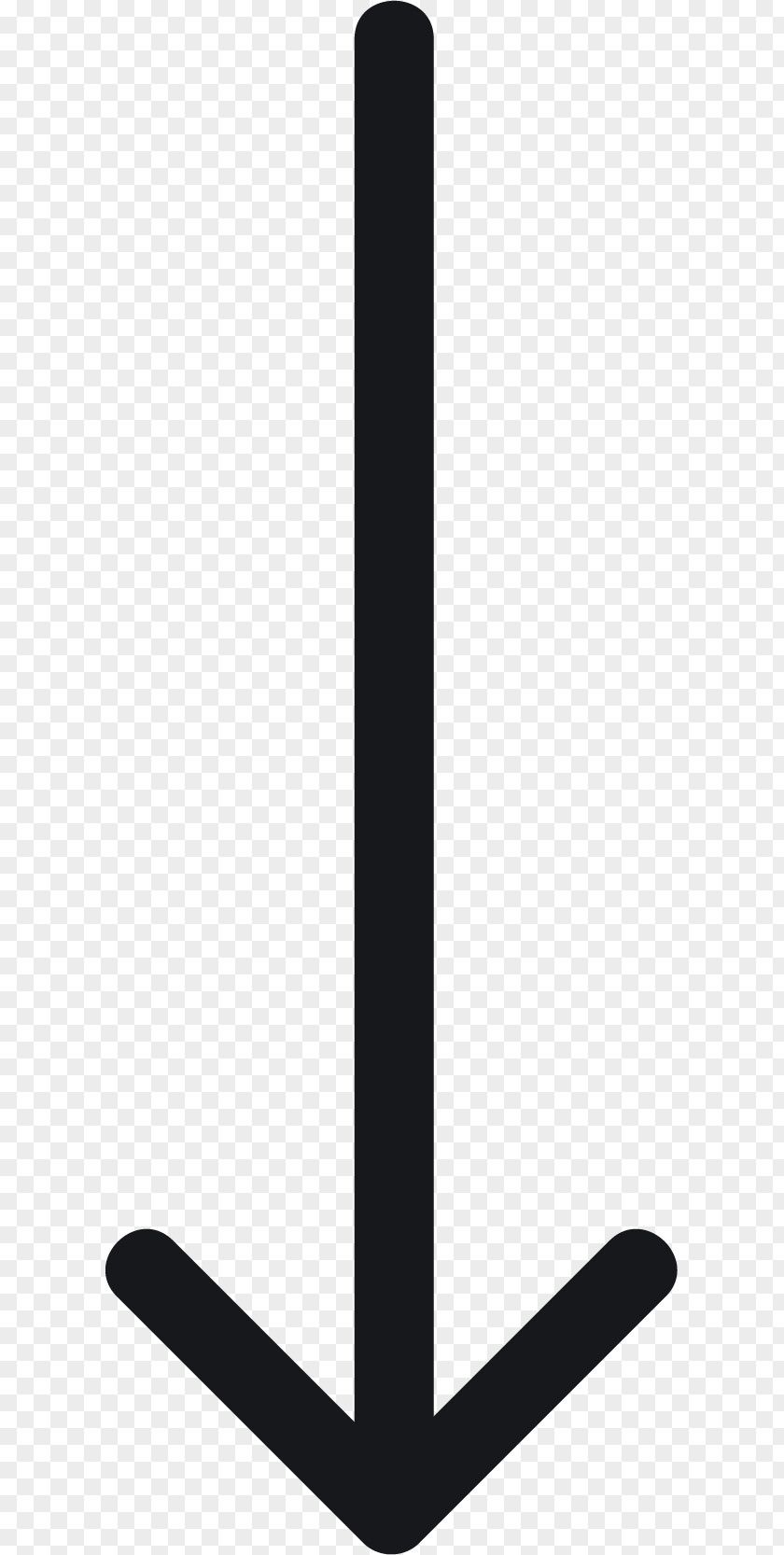 Down Arrow Black And White Pattern PNG