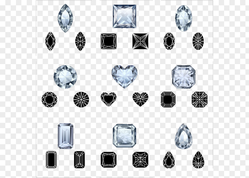Exquisite Diamond Gemstone Vecteur PNG