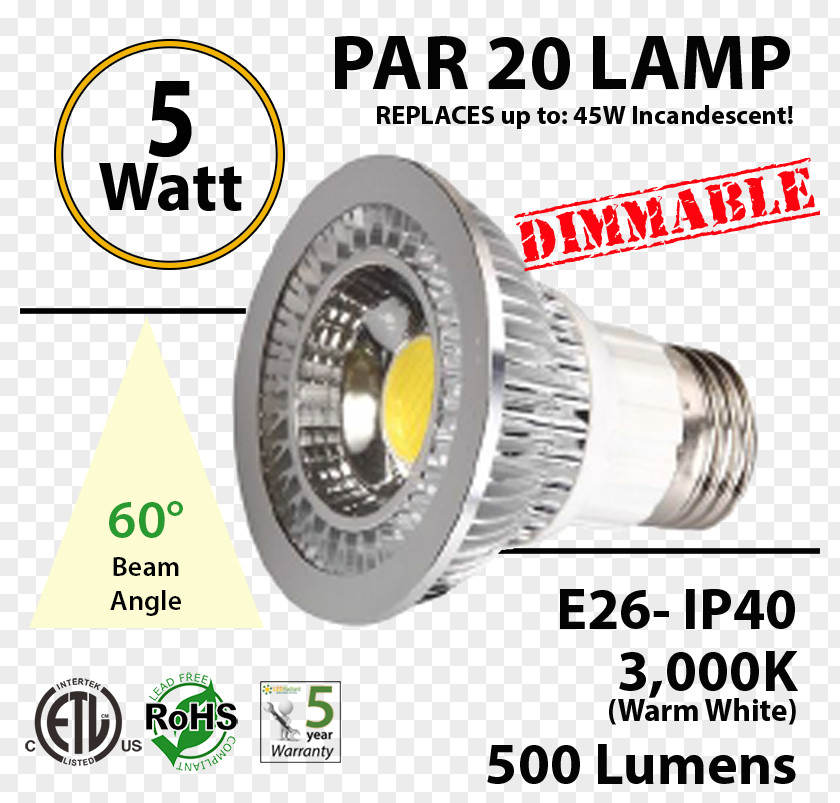 Luminous Efficiency Product Design White LED Lamp PNG