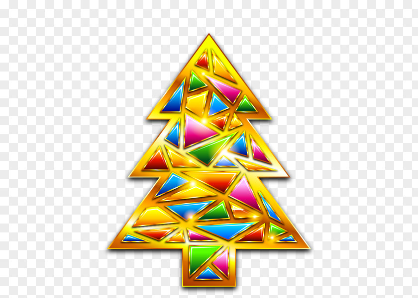 Mozaic Blur Christmas Tree Clip Art PNG