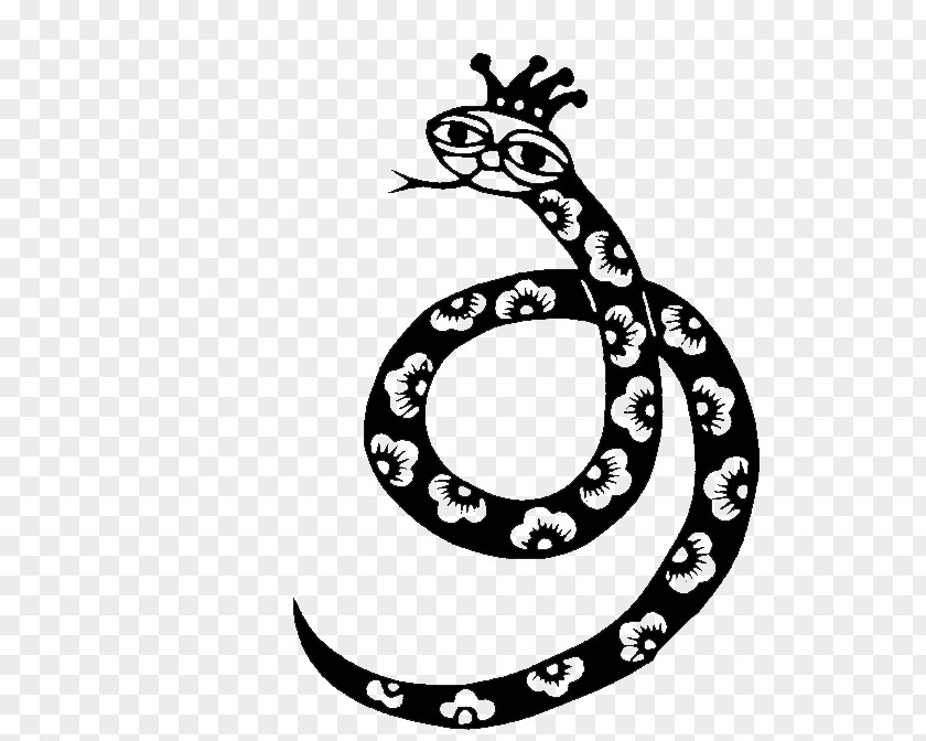 Snake Papercutting Chinese Zodiac Clip Art PNG