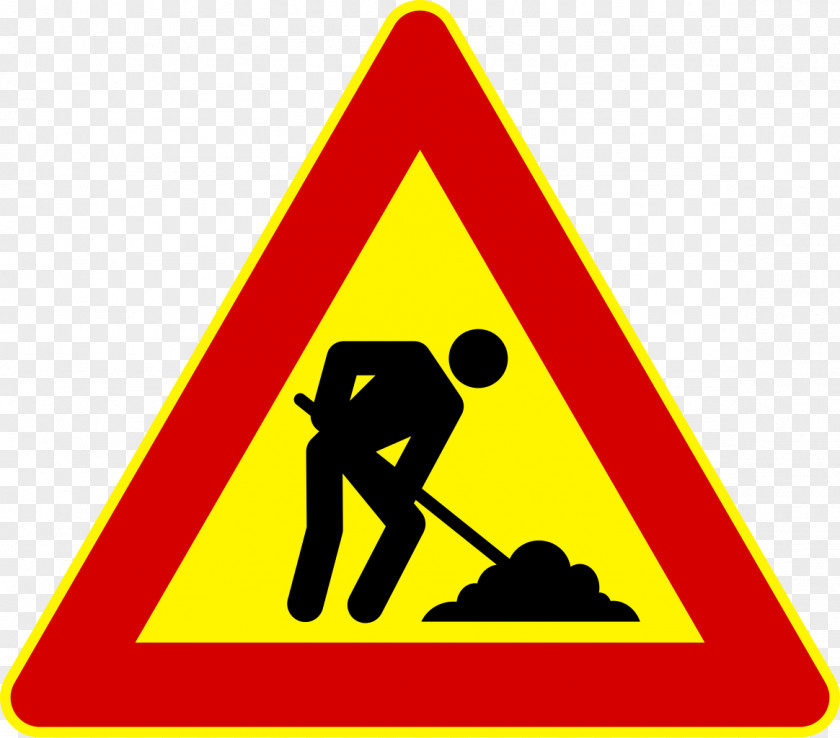 Attention Roadworks Clearfield DuBois Traffic Sign PNG