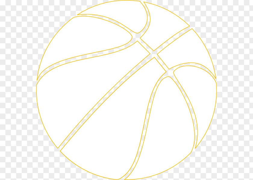 Basketball Outline Material Yellow Area PNG