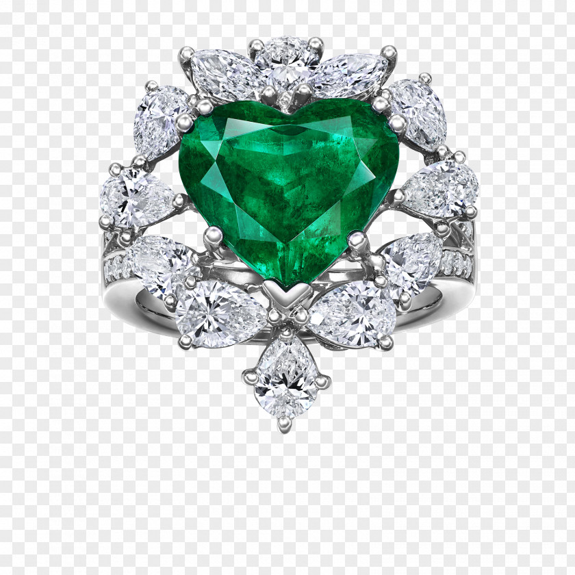 Emerald Ring Jewellery Diamond Cartier PNG