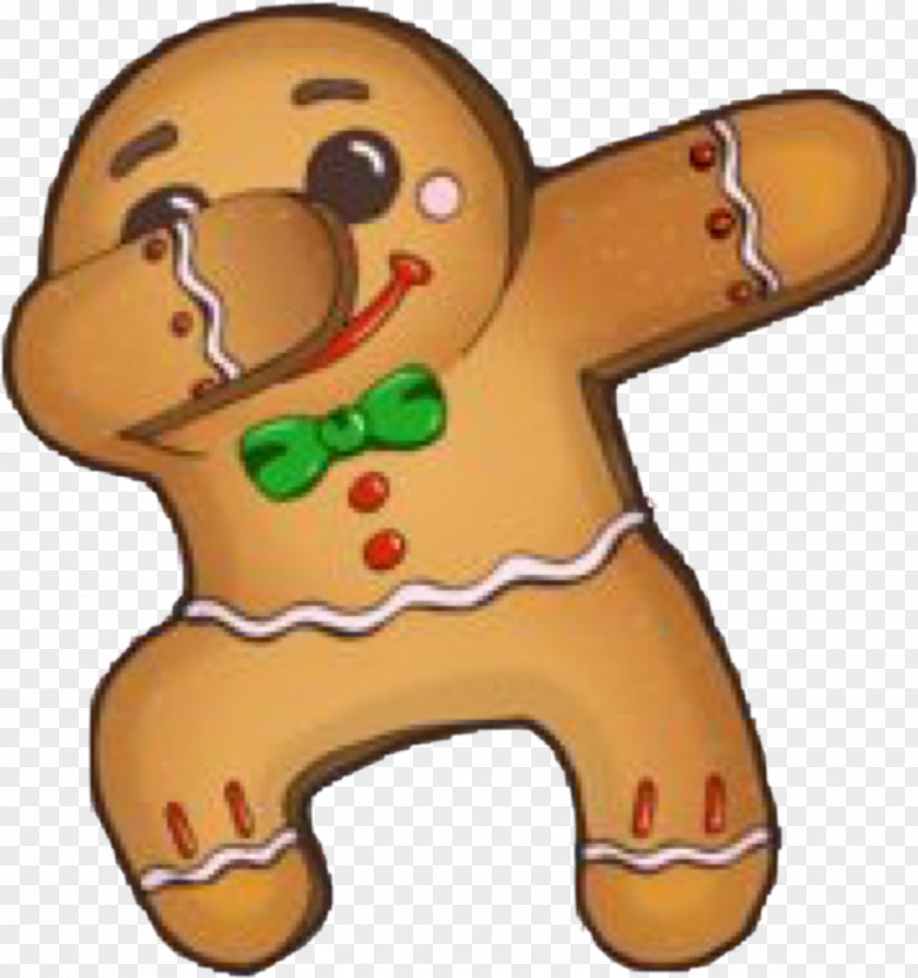 Gingerbread Man Dab T-shirt Christmas Cookie PNG