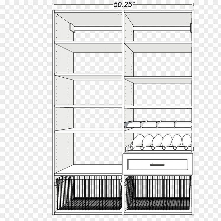 Closet Shelf Furniture Facade PNG