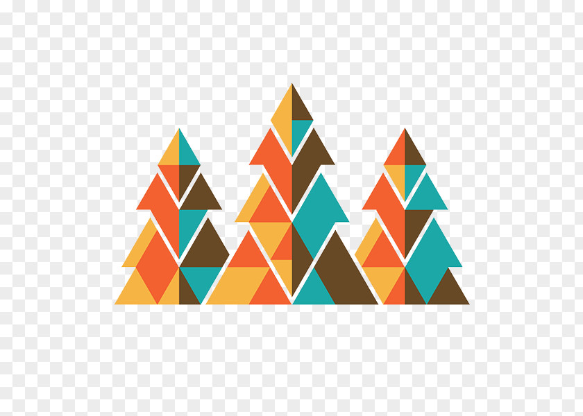 Creative Triangle Geometry Graphic Design Logo Pattern PNG