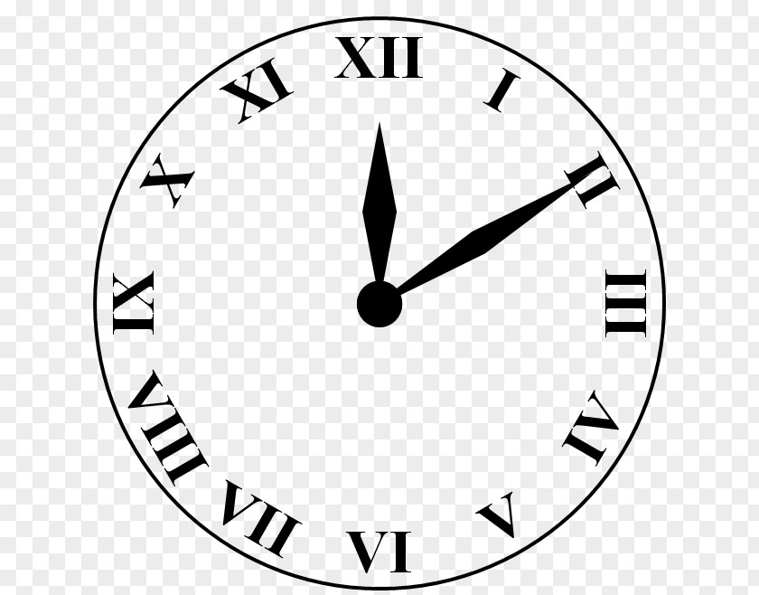 Hand Type Clock Face Roman Numerals Numerical Digit Number PNG