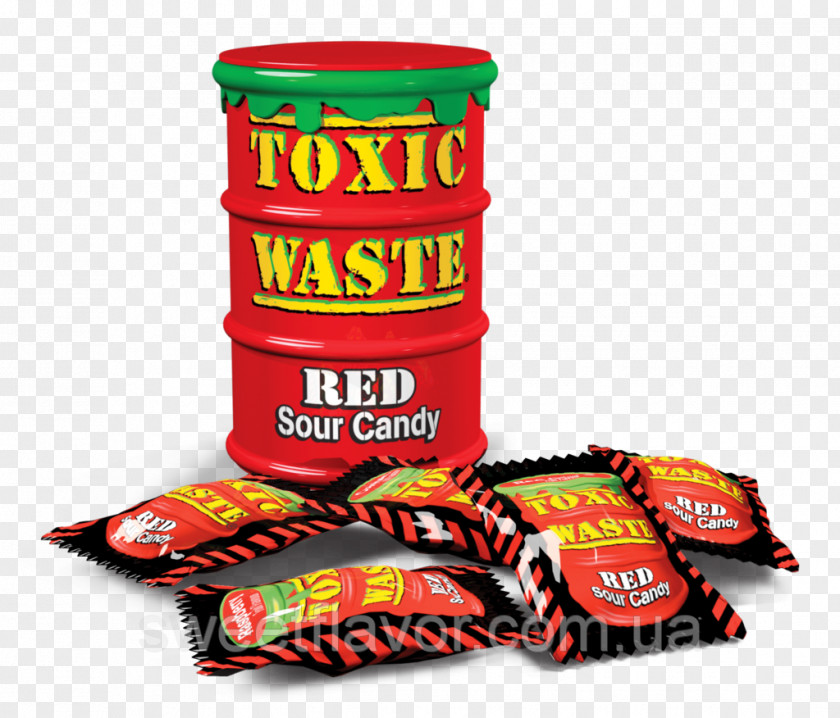 Red Beans Toxic Waste Candy Drum Flavor Container PNG