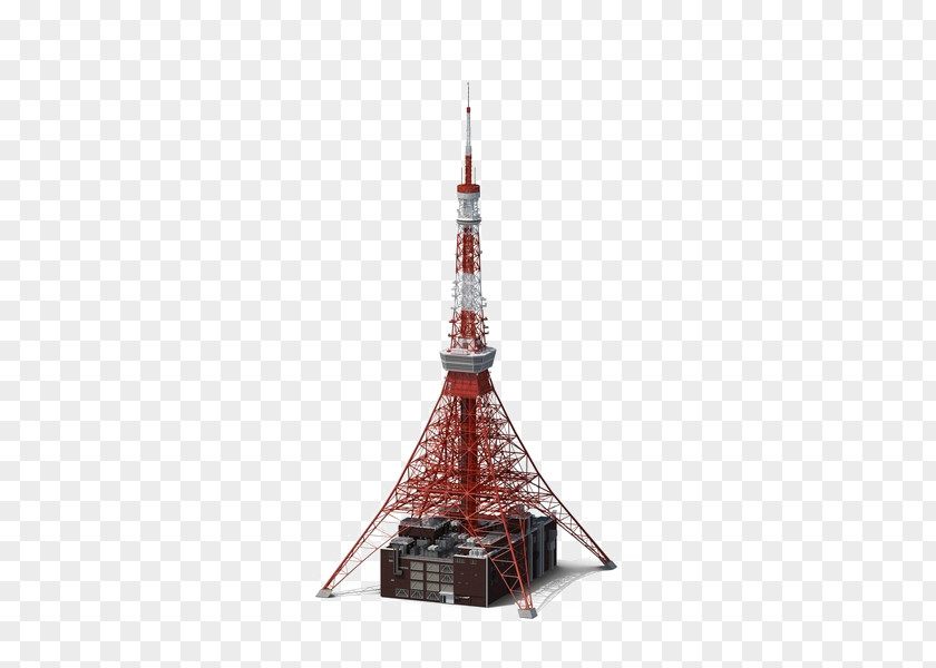 Tokyo Tower Drawing TurboSquid 3D Modeling Autodesk 3ds Max Wavefront .obj File PNG