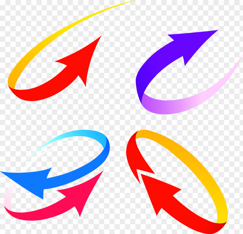Dynamic Arrow Logo Clip Art PNG