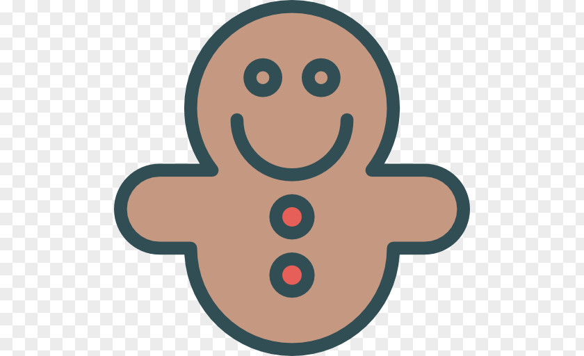 Gingerbread Man Smiley Cartoon Area Circle Clip Art PNG