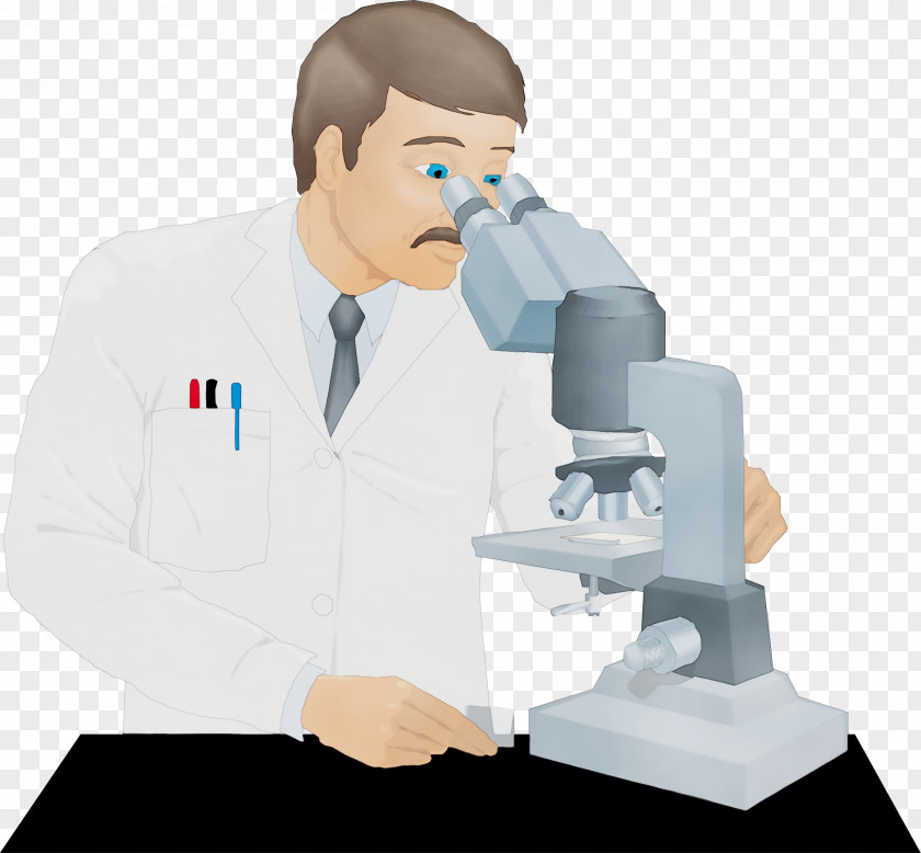 Microscope Optical Instrument Researcher Scientific Scientist PNG