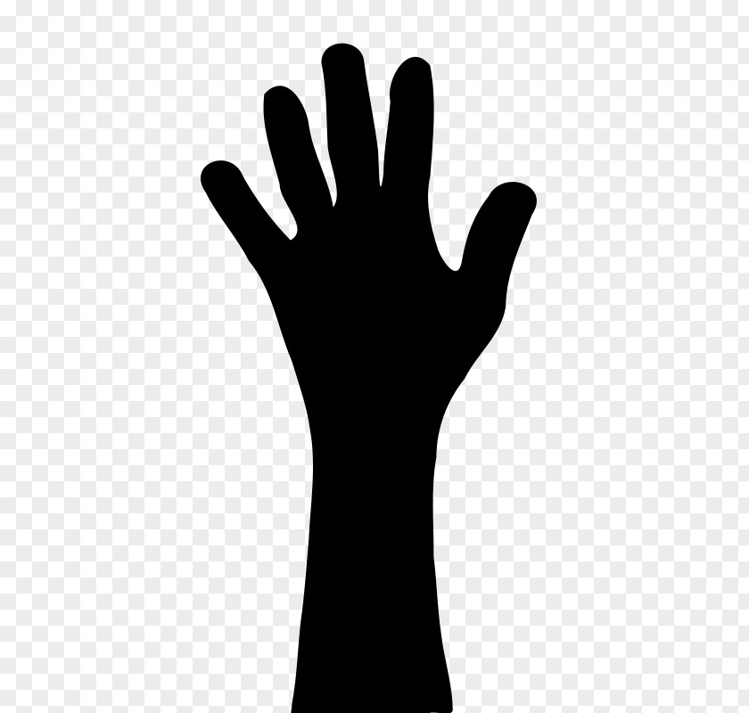 Raise Hands Hand Finger Silhouette Arm Clip Art PNG