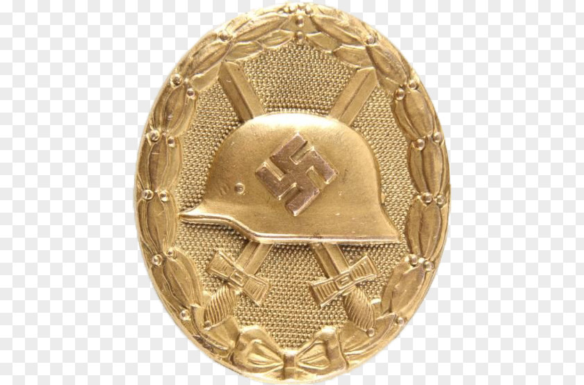 Wound Medal 01504 Bronze Gold PNG