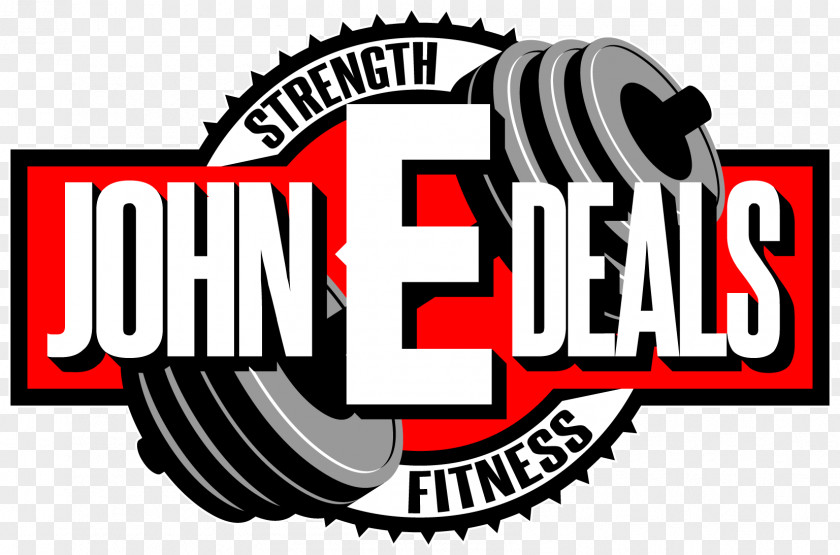 Fitness Logo John E Deals Warehouse Exercise Equipment Physical Centre Barbell PNG