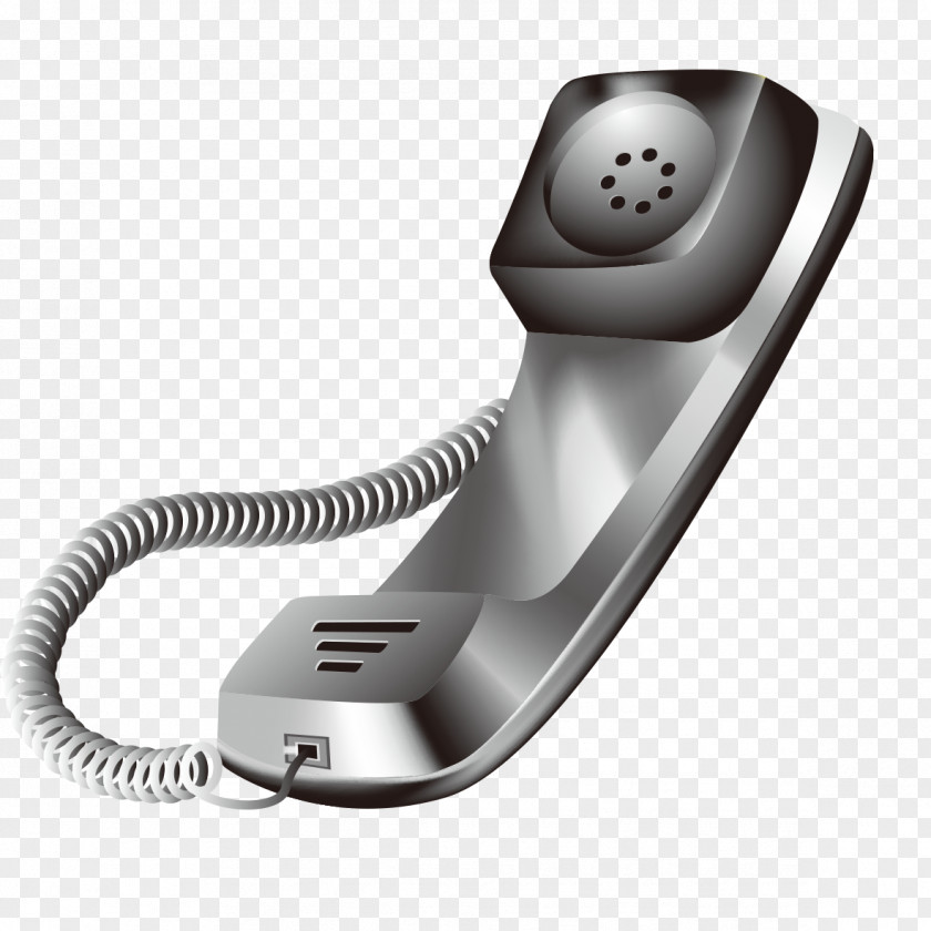 Graphic Black And White Phone Microphone PNG
