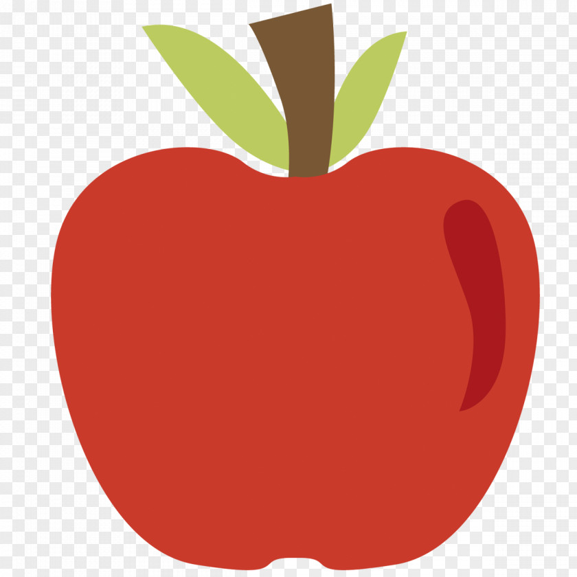 Peppa Apple Color Emoji Fruit PNG