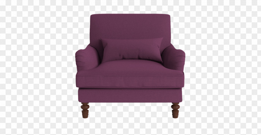 Purple Ottoman Club Chair Fauteuil Couch Leather PNG