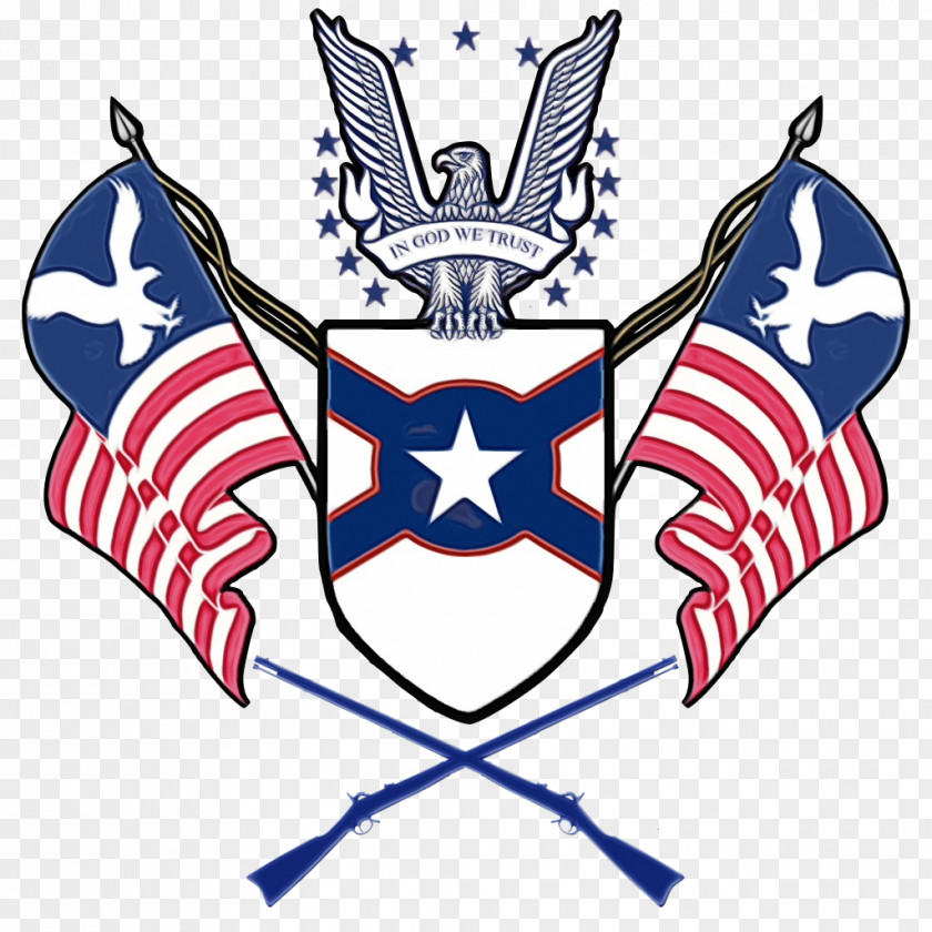 Shield Logo American Flag Background PNG