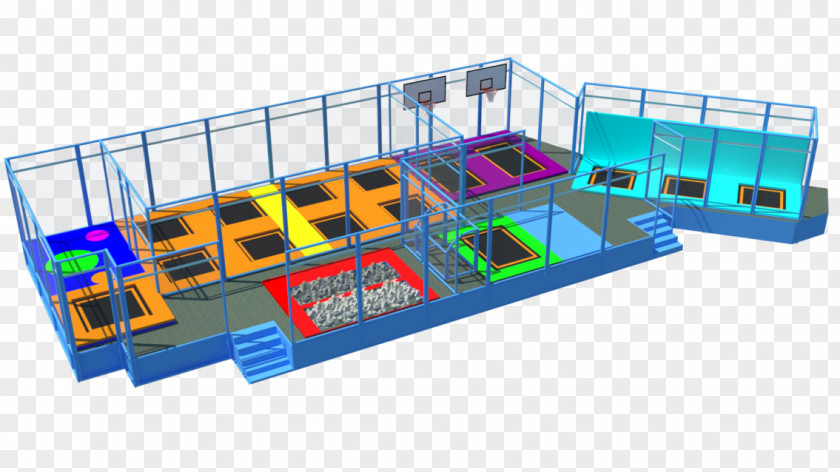 Trampoline Playground Manufacturing Antalya Park PNG