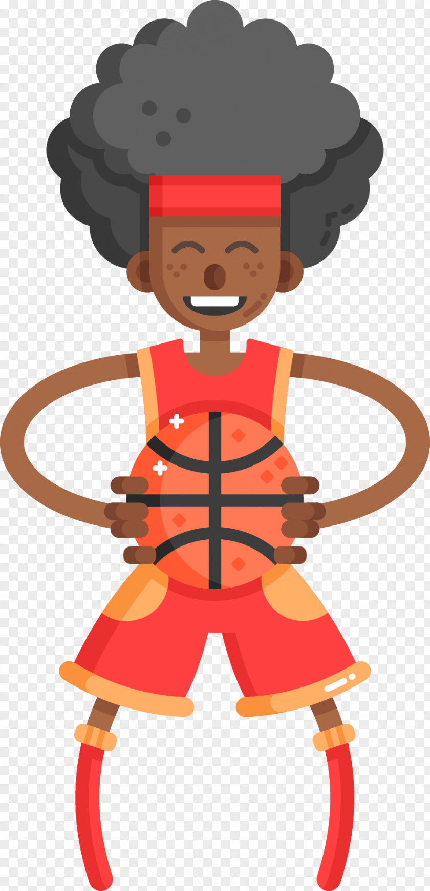 Vector Hand-painted Children Playing Basketball Skylight Streetball Download Illustration PNG