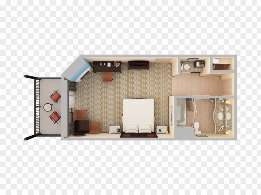 Balcony Facade Floor Plan PNG