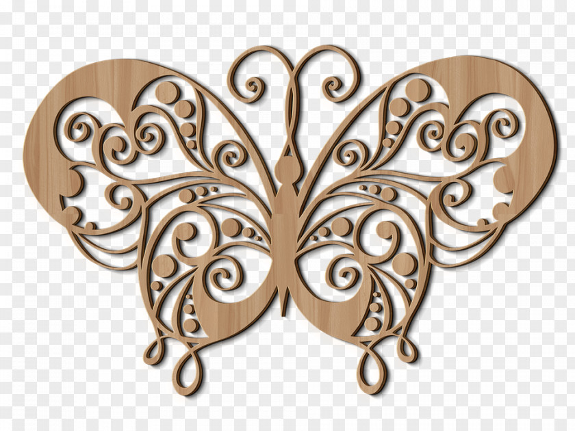 Butterfly Wood Carving Image Graphics PNG