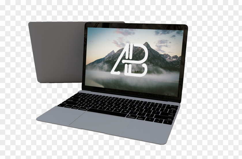 Two Laptops Laptop MacBook Pro Air Mockup PNG