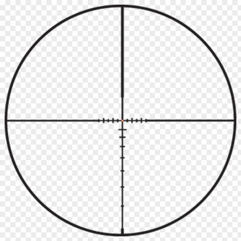 Angle Milliradian Telescopic Sight Ballistics Reticle PNG