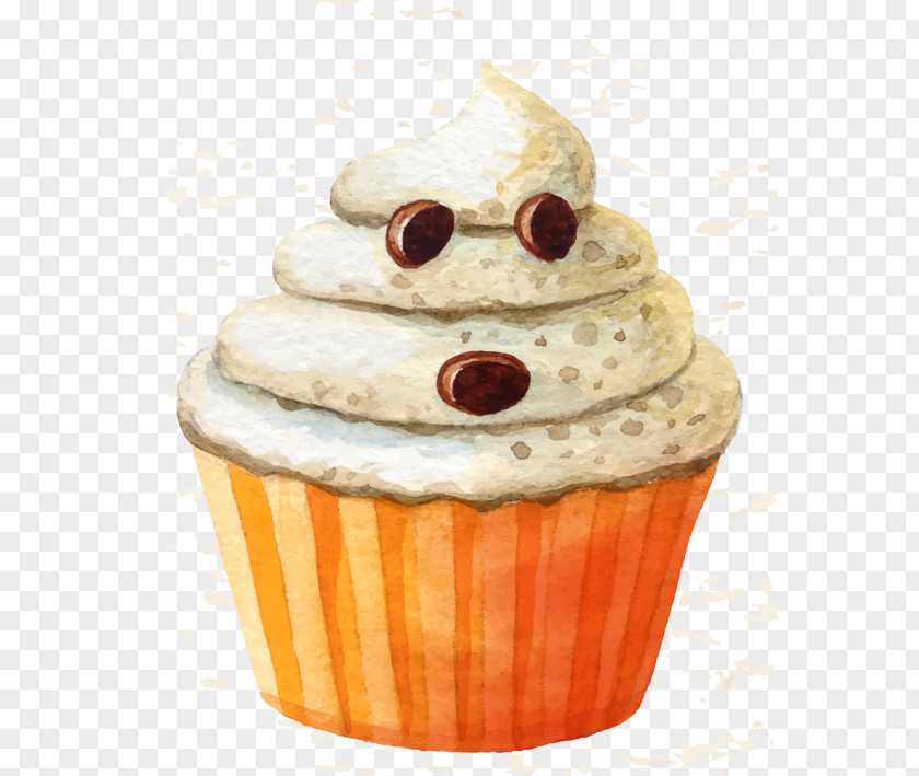 Halloween Cake Cupcake Watercolor Painting PNG