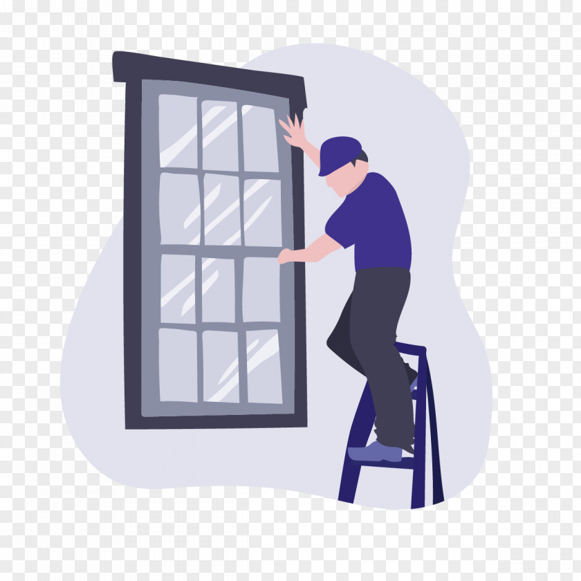 Ladder Facade Window Door PNG