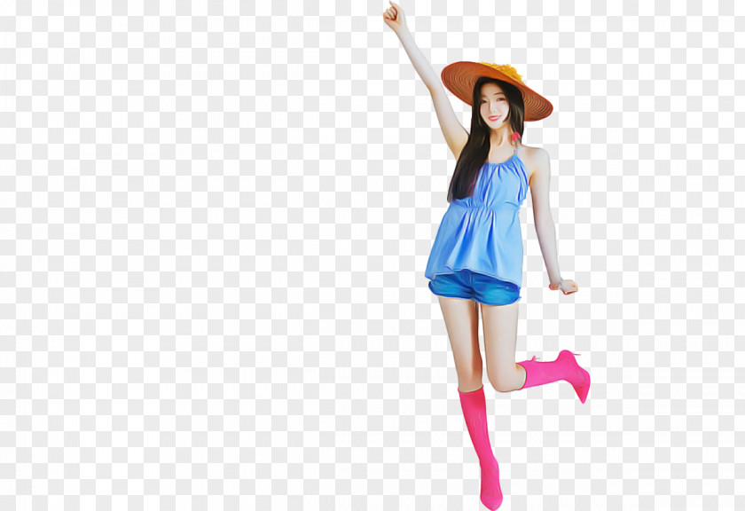 Barbie Doll Summer Blue Background PNG