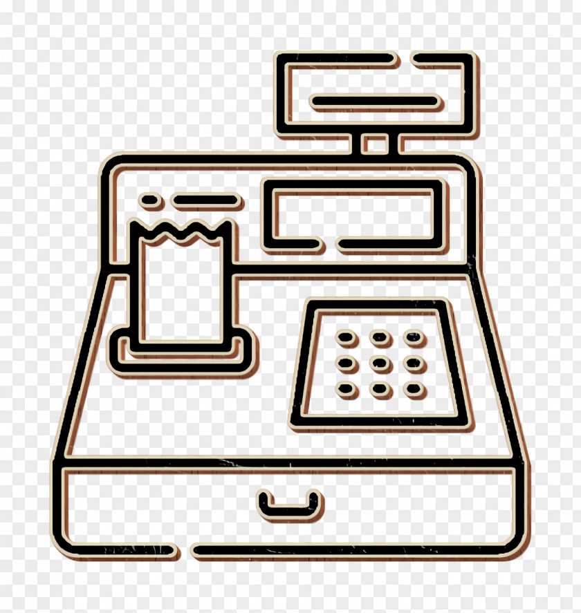 Cashier Icon Machine Supermarket PNG