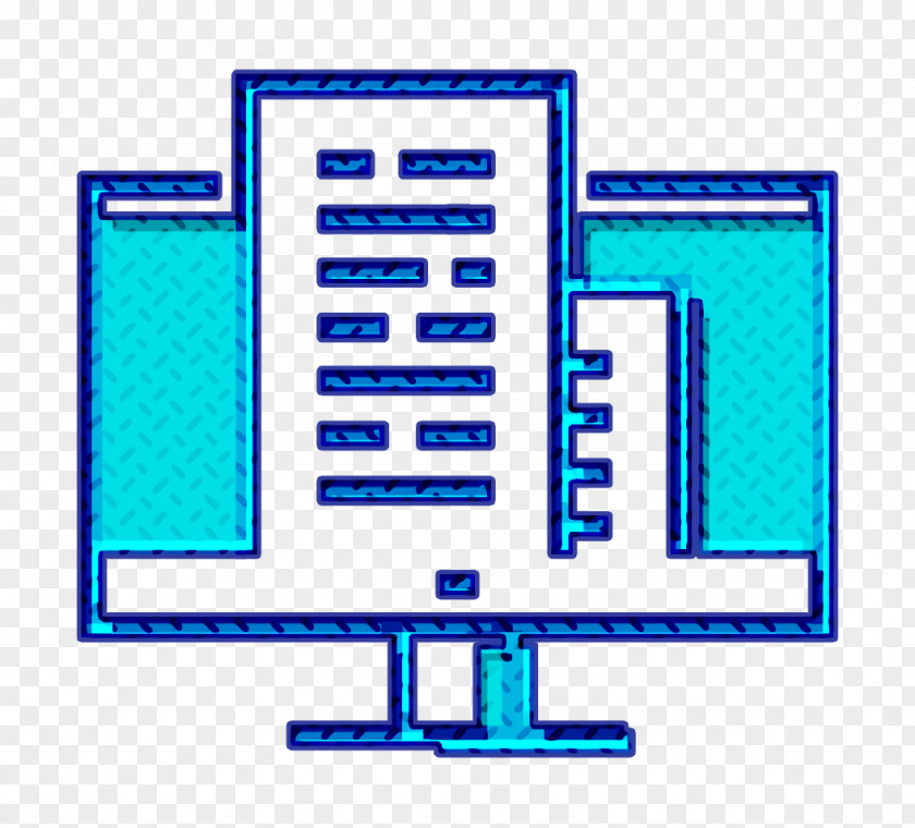 Computer Network Electric Blue Imac Icon Notes PNG